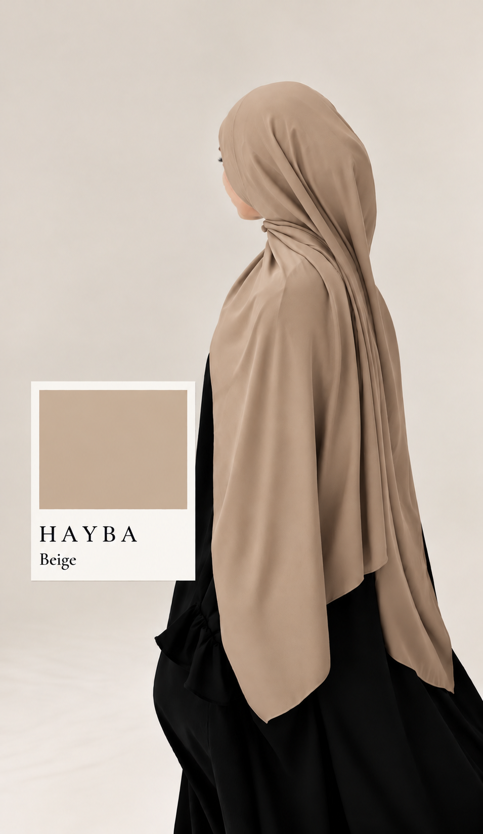 Beige Chiffon Hijab