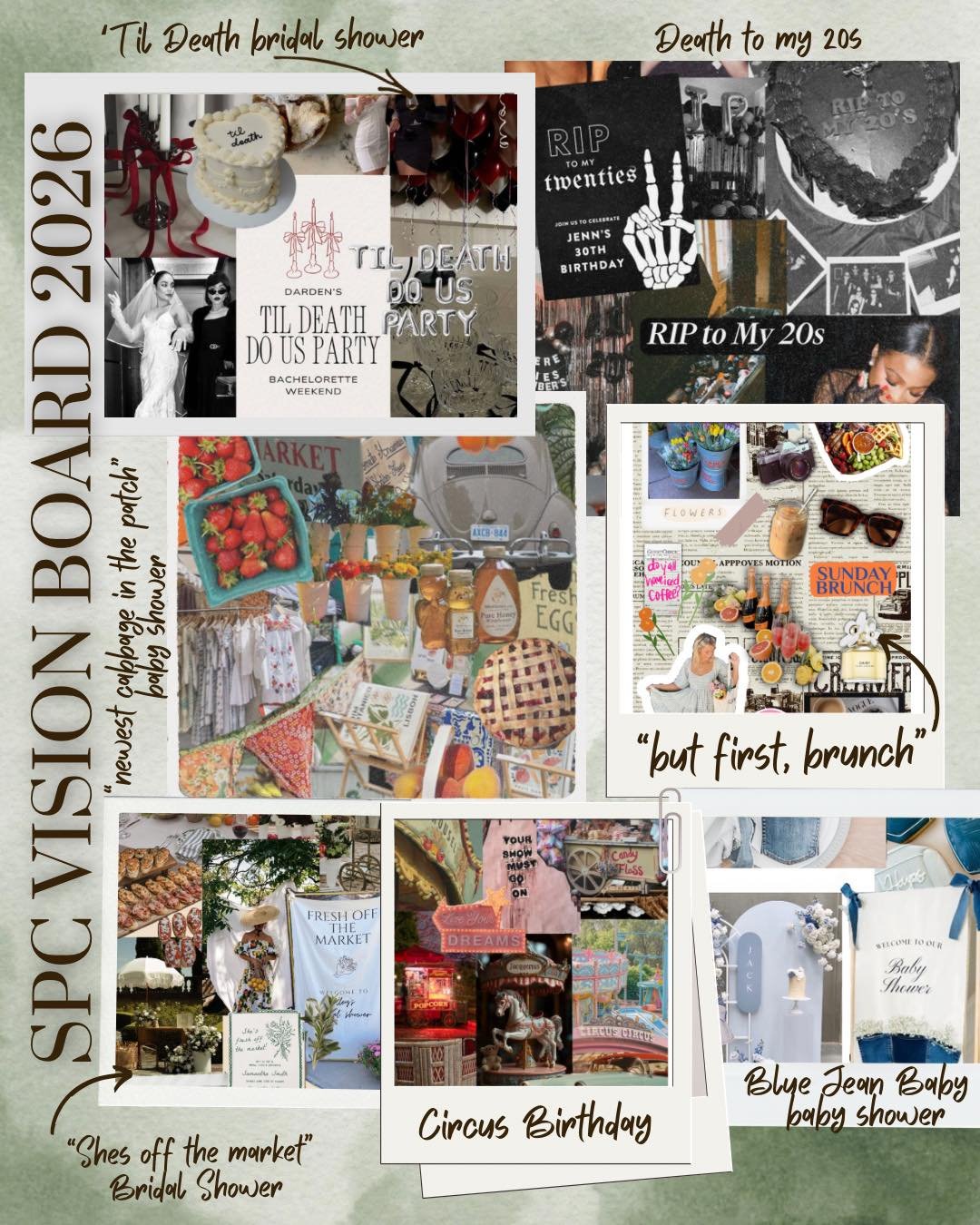 ✨EXTRA GIVEAWAY ENTRY ALERT✨
 National Vision Board Day is here&hellip; and yes, we made one&hellip; cookie style 🍪💭
Our 2026 Sweet Pine Cookies vision board is packed with party themes we&rsquo;re excited to bake 🎉 &mdash; from birthdays to showe