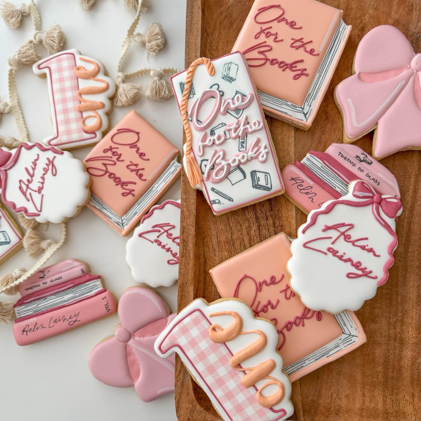 Did you know it&rsquo;s National Get Caught Reading Month? 📚🍪
Seems fitting for the birthday girls who are already one for the books 💕🎀

#oneforthebooks #bookishcommunity #bookish #BookishGifts #booktok #bookstagram #booklovers #kidbookstagram #b