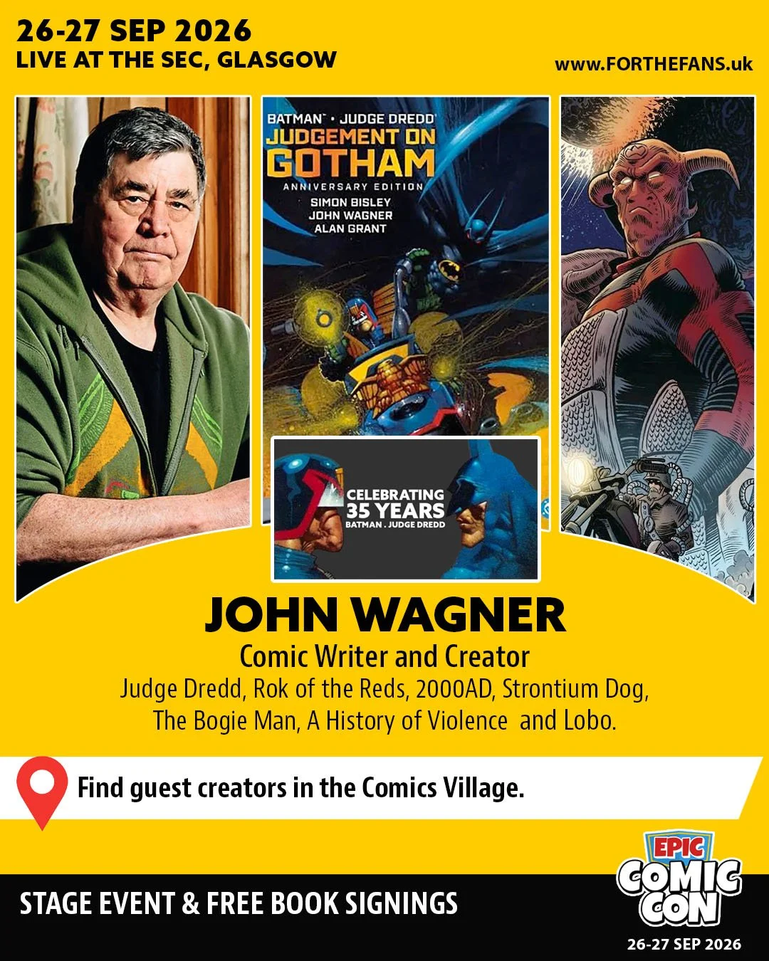 John Wagner - Epic Comic Con 2026 Guest