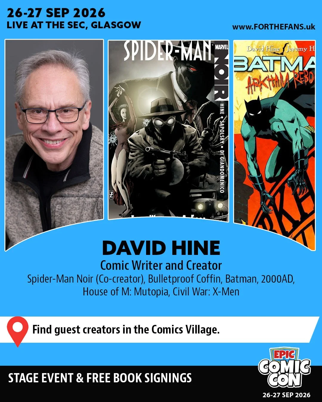 David Hine - Epic Comic Con Comics Guest