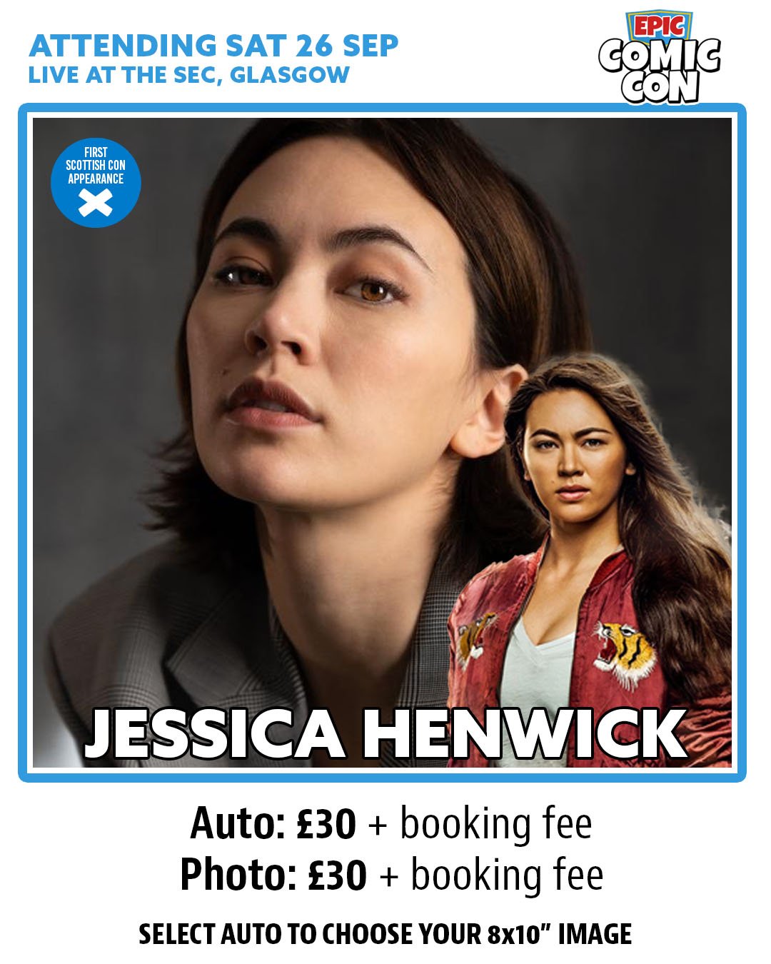 Jessica Henwick - guest at EPIC Comic Con Glasgow 2026