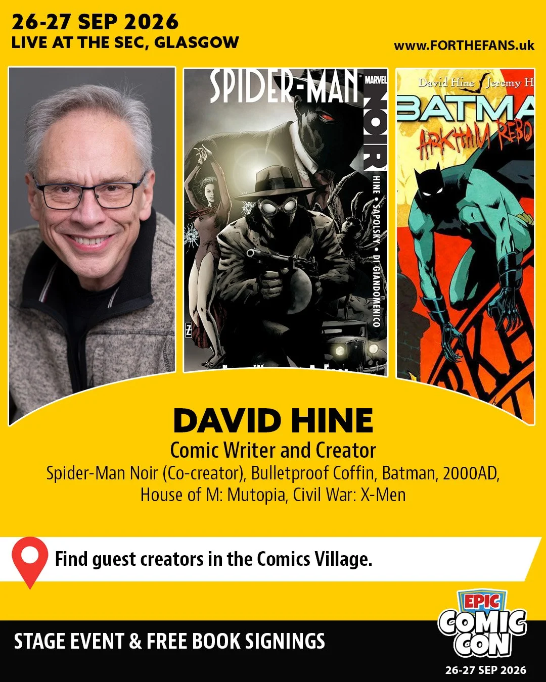 David Hine - Epic Comic Con Comics Guest