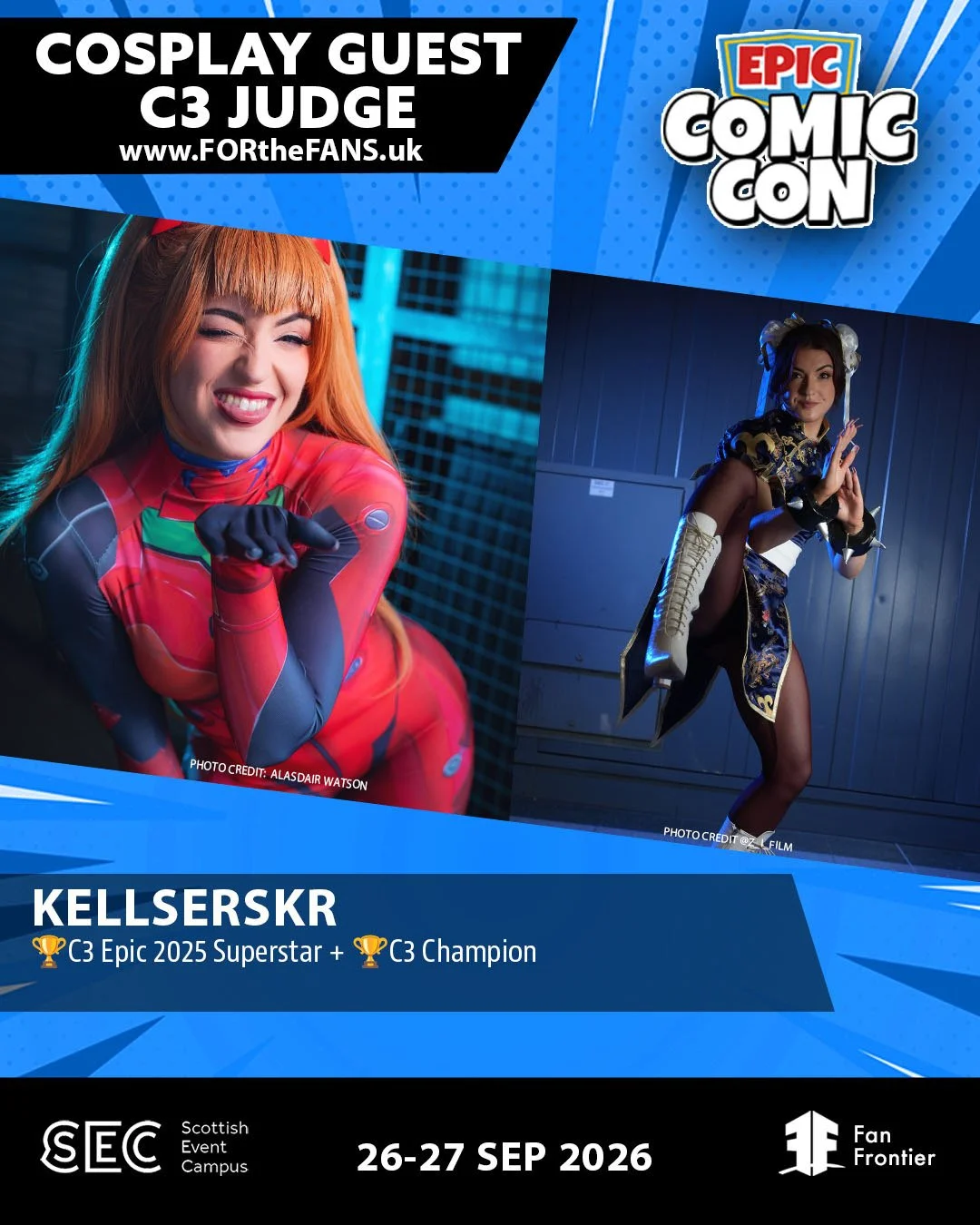 Kellserskr Cosplay City Championship Judge Epic Comic Con 2026