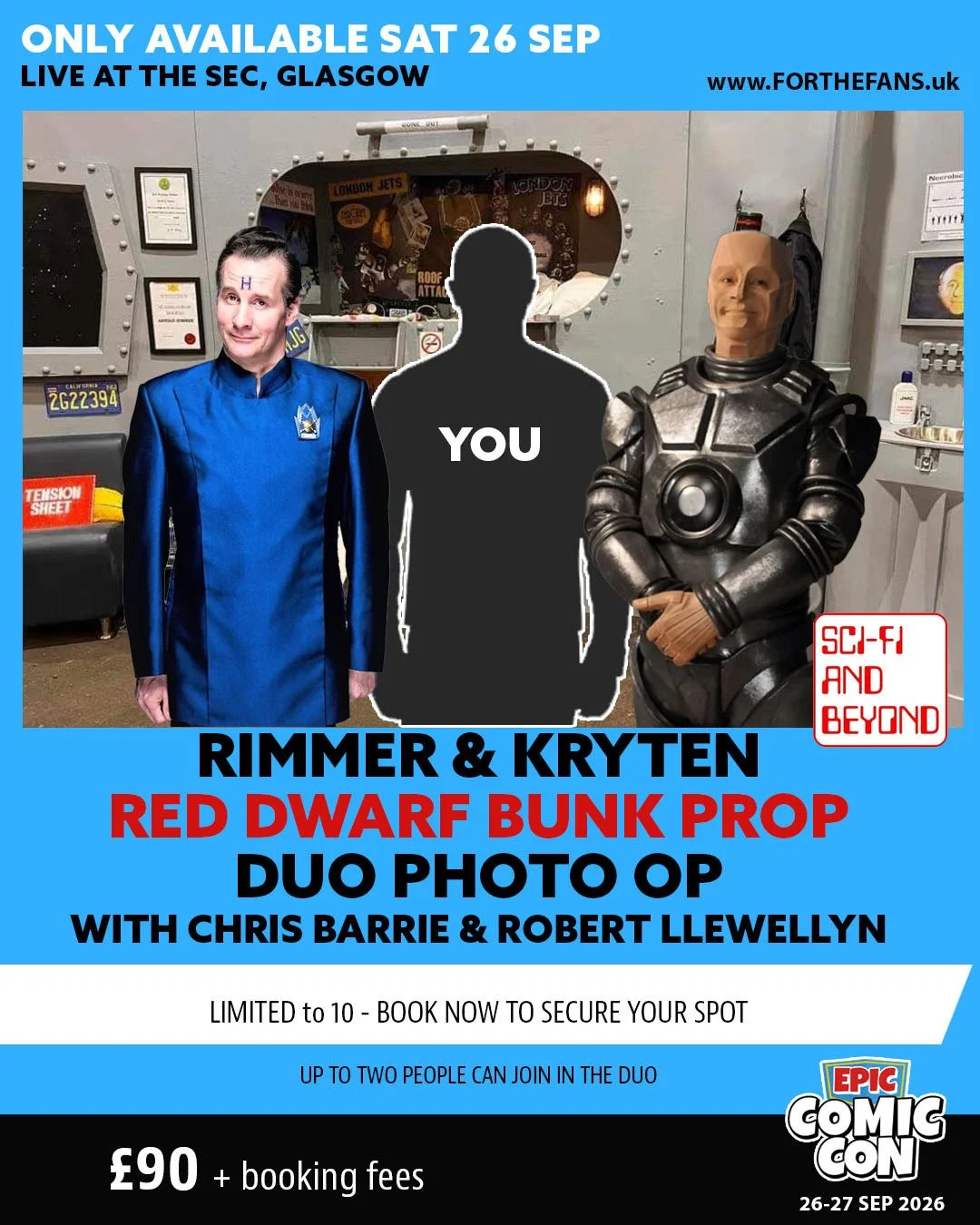 Red Dwarf Bunk Prop Duo - Photo Op (SAT Only)