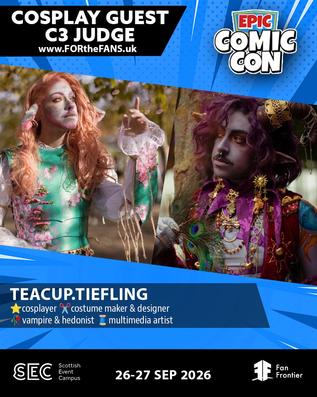 Teacup.Tiefling Cosplay City Championship Judge Epic Comic Con2026