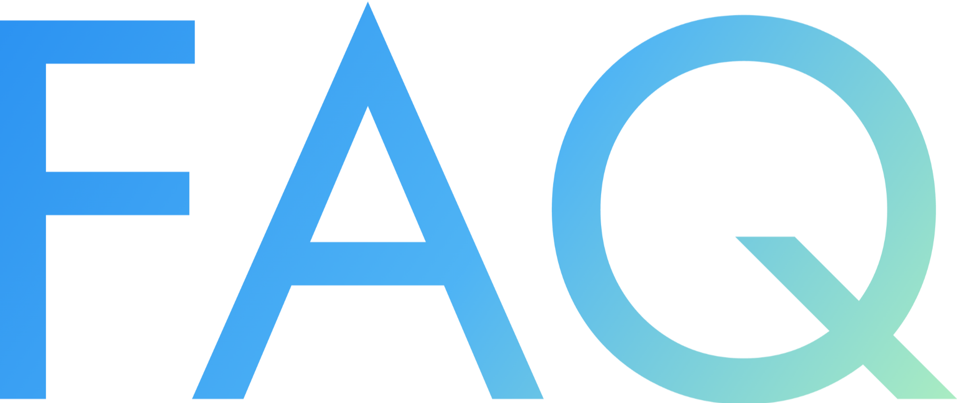 Close-up image of the letters 'FAO' in bold, stylized font with a gradient of blue shades on a black background.
