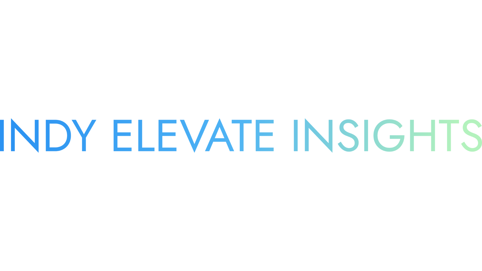 Blurred text that reads 'INDY ELEVATION SIGHTS' in blue and green neon style.