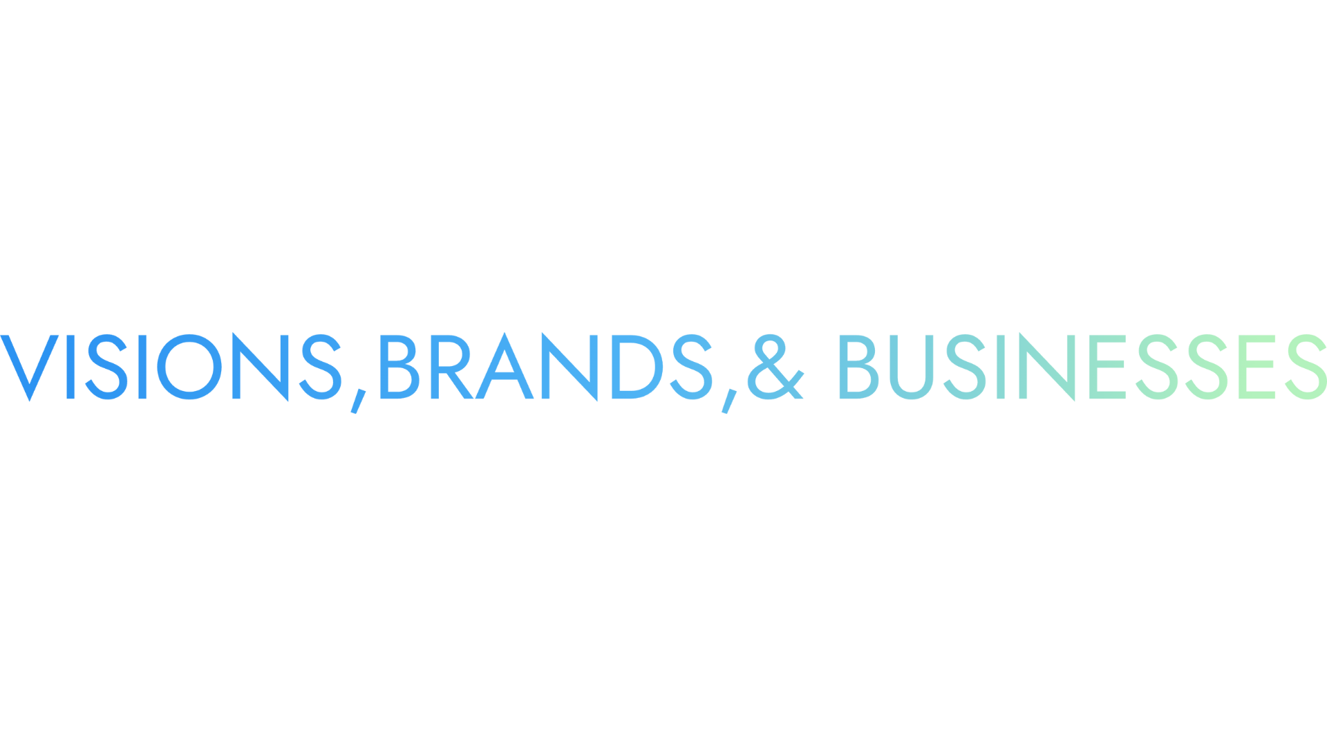Colorful neon sign with the words 'Missions, Brands & Businesses' displayed on a wall.