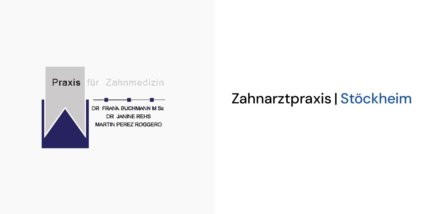 Logo und Name einer Zahnarztpraxis in Stöckheim, Deutschland, mit Name "Zahnarztpraxis Stöckheim"