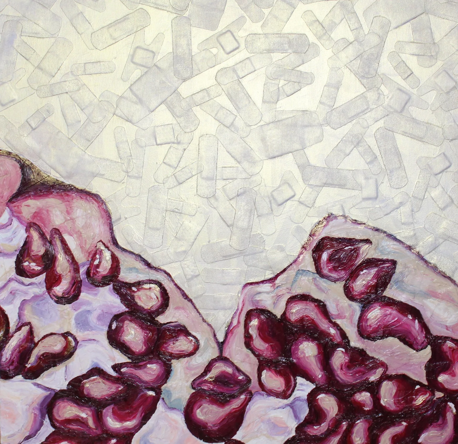 'I Wish I Could Help You'
Dimensions: 24in x 24in x 1.5in
Materials: Acrylic Paint, Band-Aids, and wood board