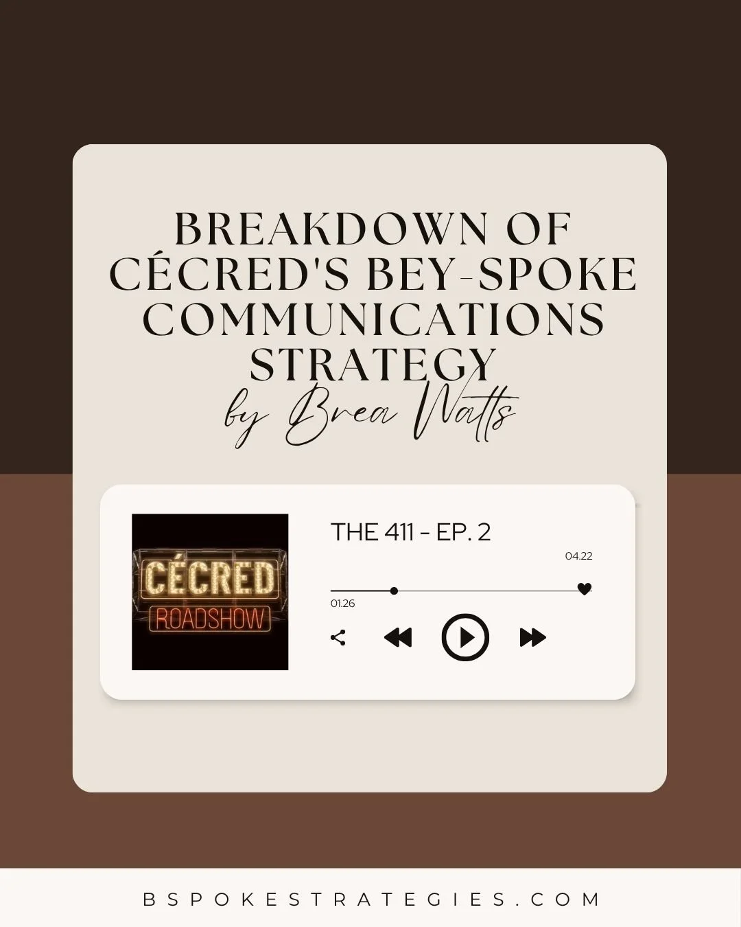 The 411: Breakdown of Cécred's Bey-spoke Communications Strategy
