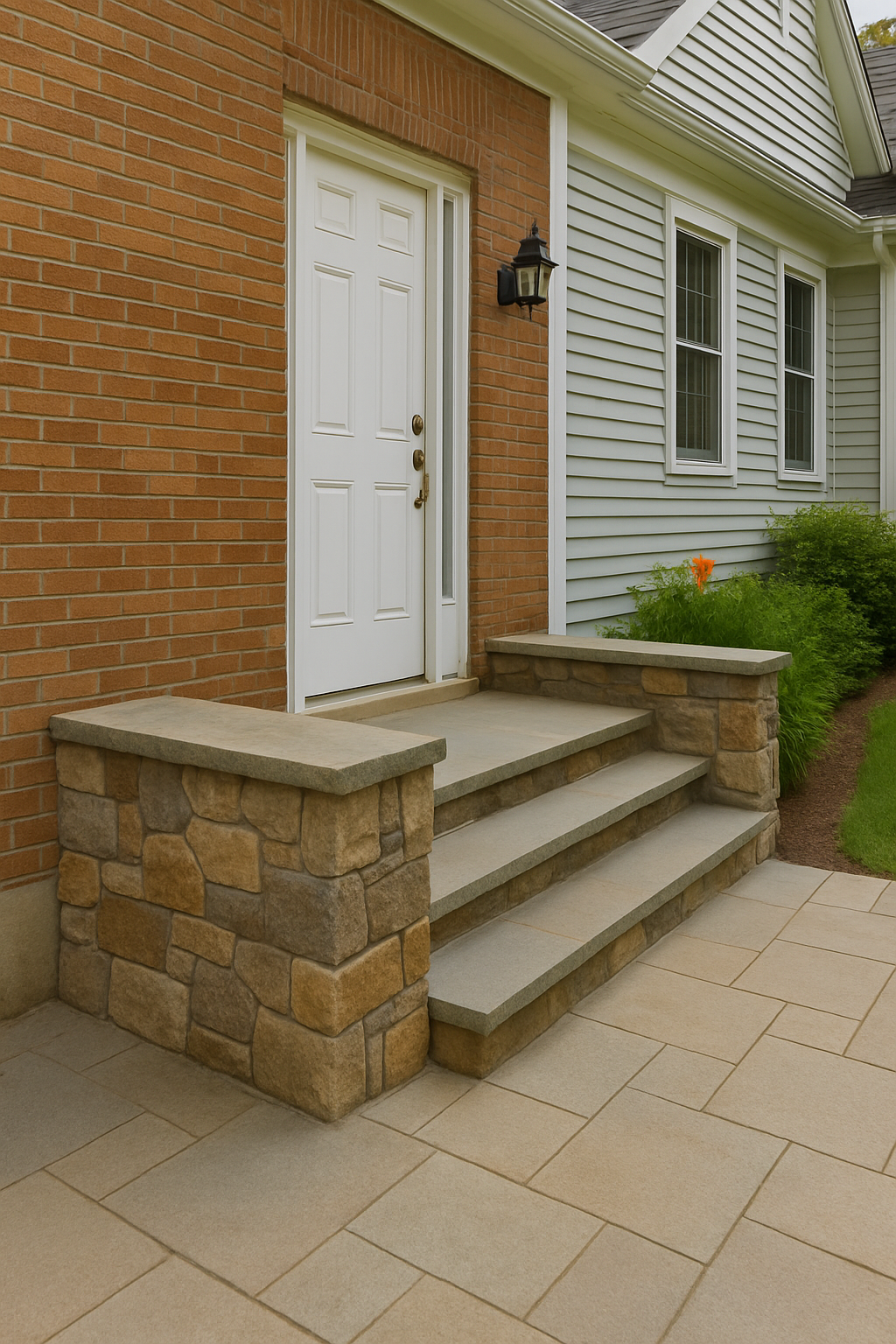 Finished masonry job