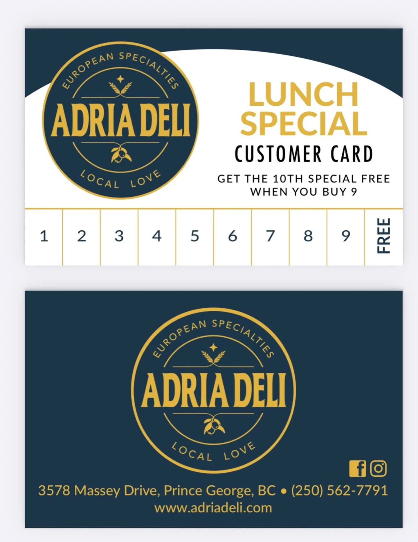 💳🍽 MONDAY LUNCH JUST GOT REWARDED

Lunch at Adria Deli = one step closer to a FREE one.

Every Monday from 11AM&ndash;2PM grab our Monday Madness Lunch Special
Fresh hot feature + side for just $14.95

AND don&rsquo;t forget your promo card&hellip;
