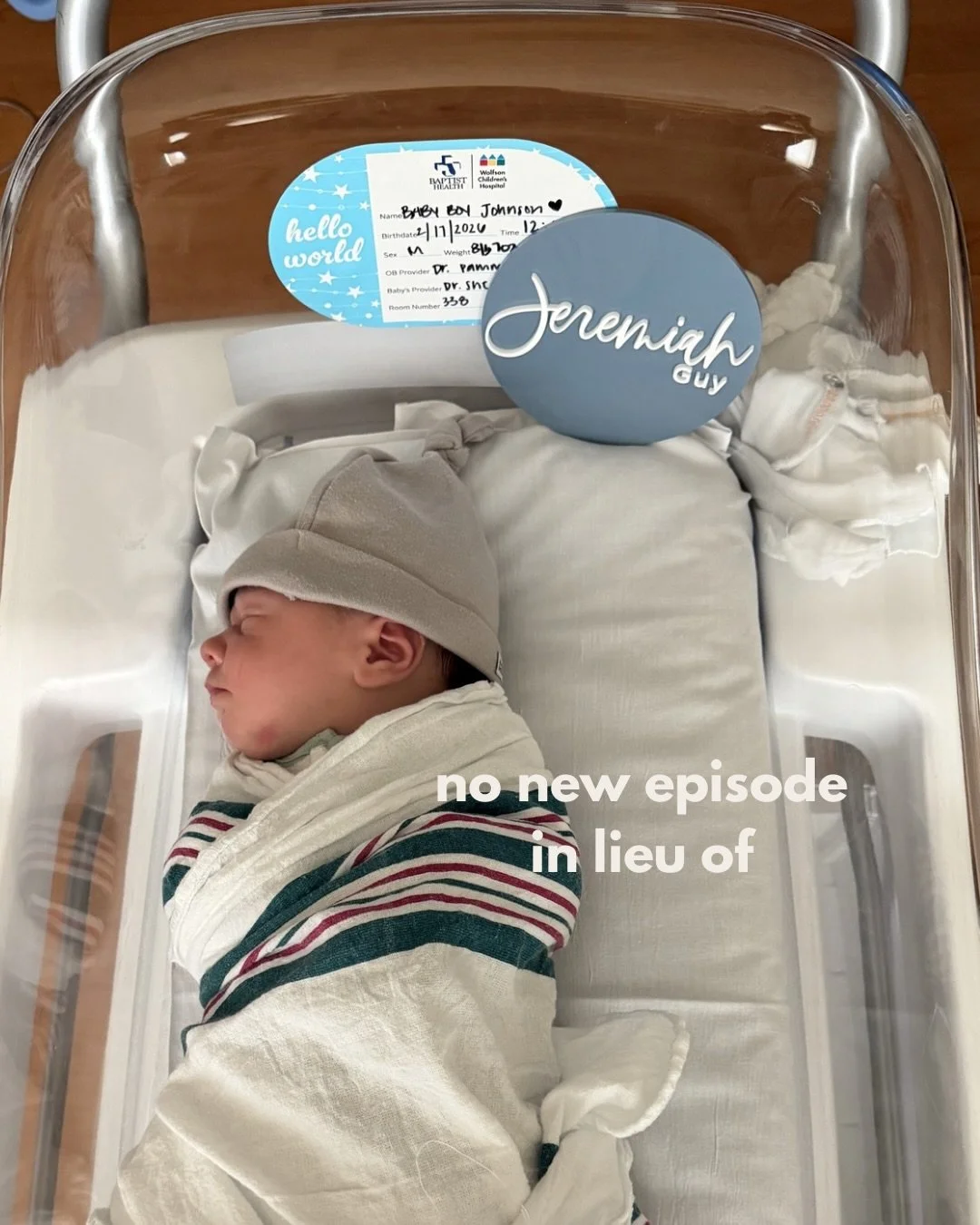 I have a lot to figure out in terms of episodes in the coming days. Thank you for being here and your grace as we navigate life with 2 little boys 🙏