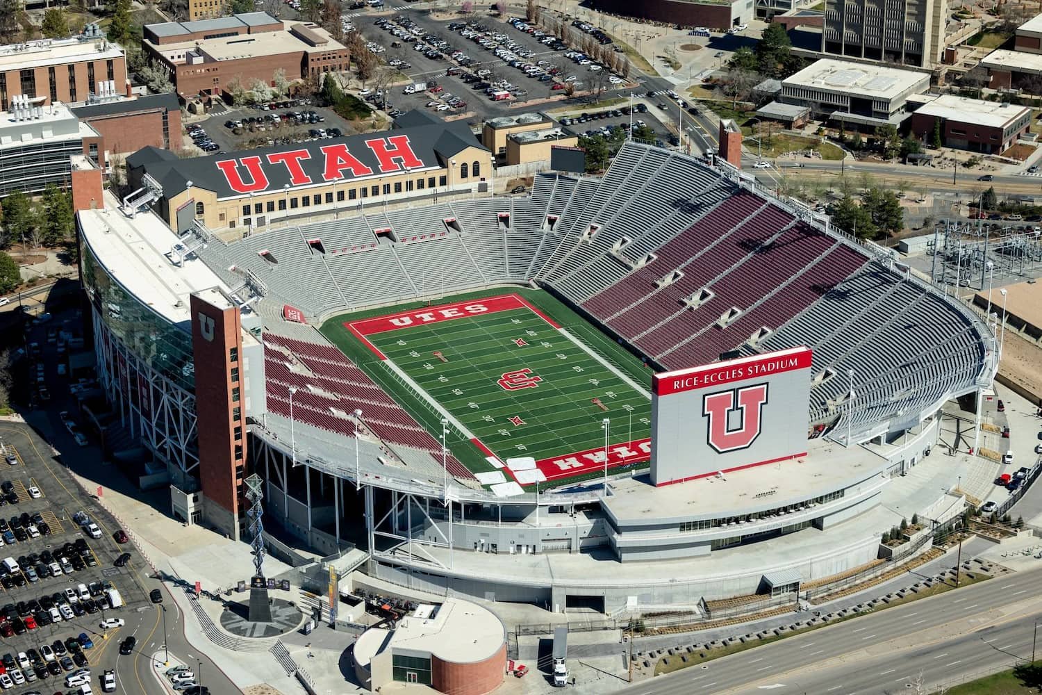 University of Utah campus and the Salt Lake Valley from above