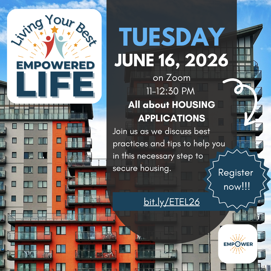 Text, “Tuesday June 16, 2026 on Zoom 11-12:30 PM All about HOUSING APPLICATIONS Join us as we discuss best practices and tips to help you in this necessary step to secure housing. bit.ly/ETEL26 Register now!!!”