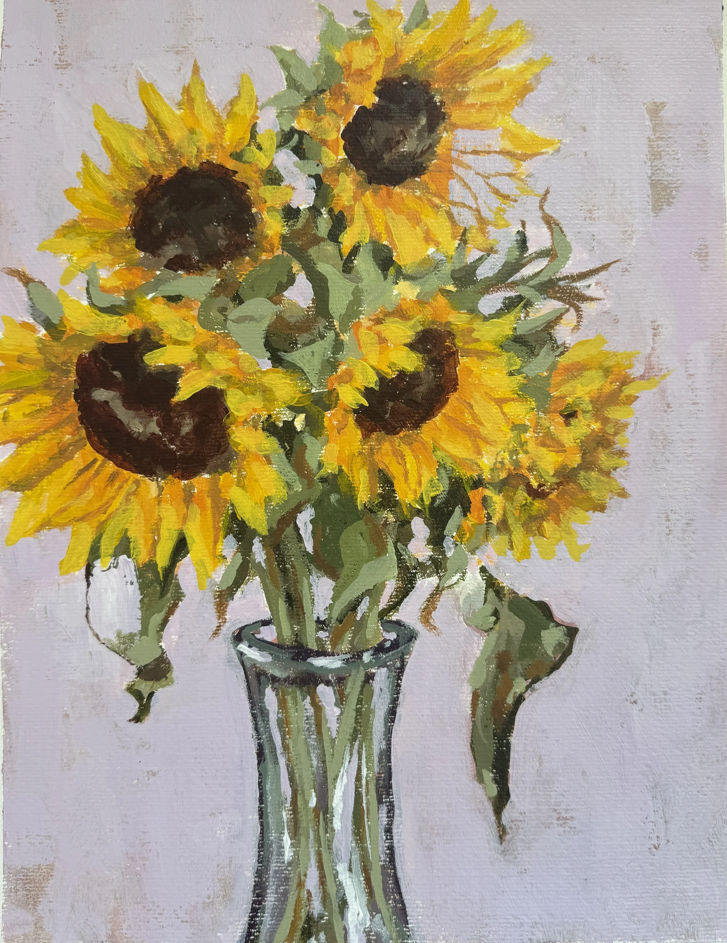 Sunflower Vase