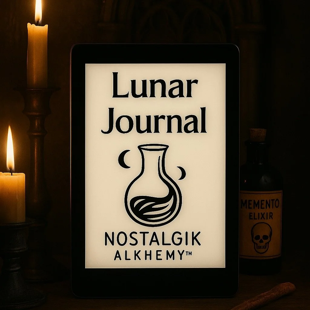 Lunar Journal: An Alchemical Journal for Sacred Regenration OUT NOW!!! 

Inside you&rsquo;ll find moon aligned memory prompts, DIY rituals, and journal pages to embark on a sensory journey, and unleash the magic within! 

#111 #nostalgikalkhemy #luna