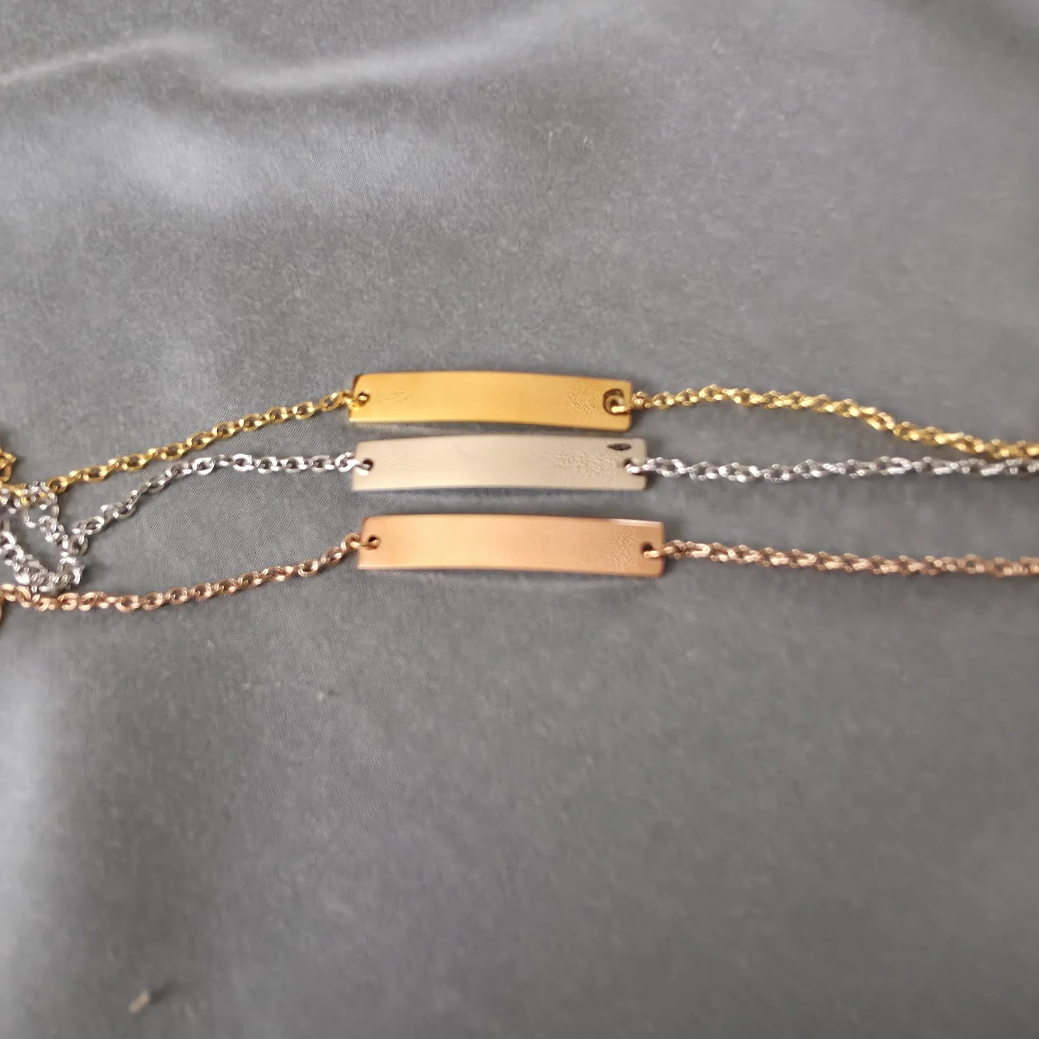 Fine Bar Chain Bracelet