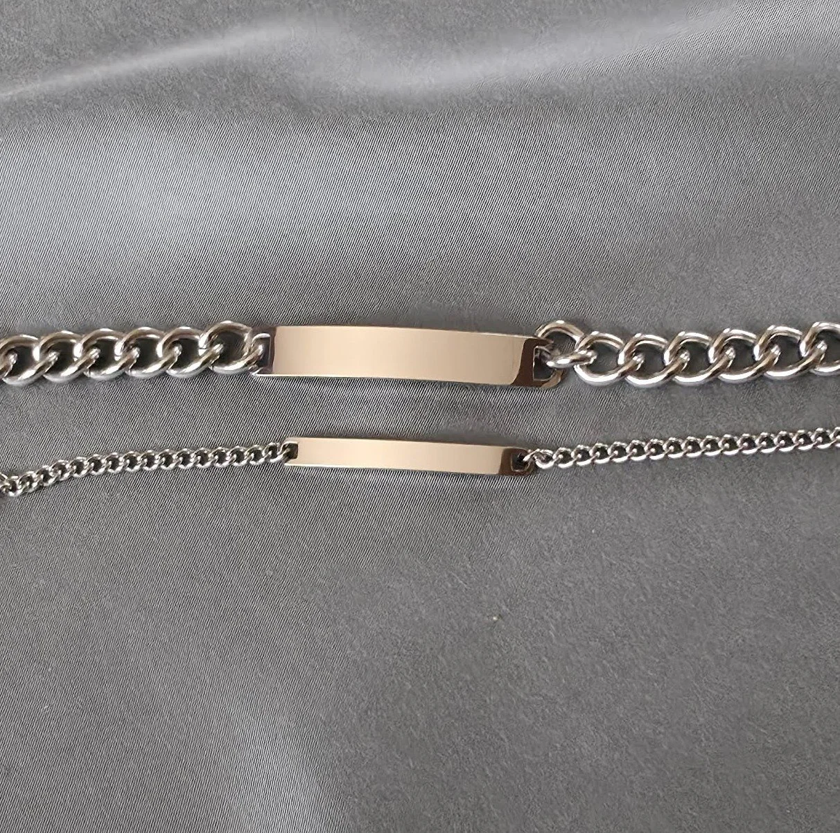 Atlas & Dawn — Matching Stainless Steel Bracelet Pair