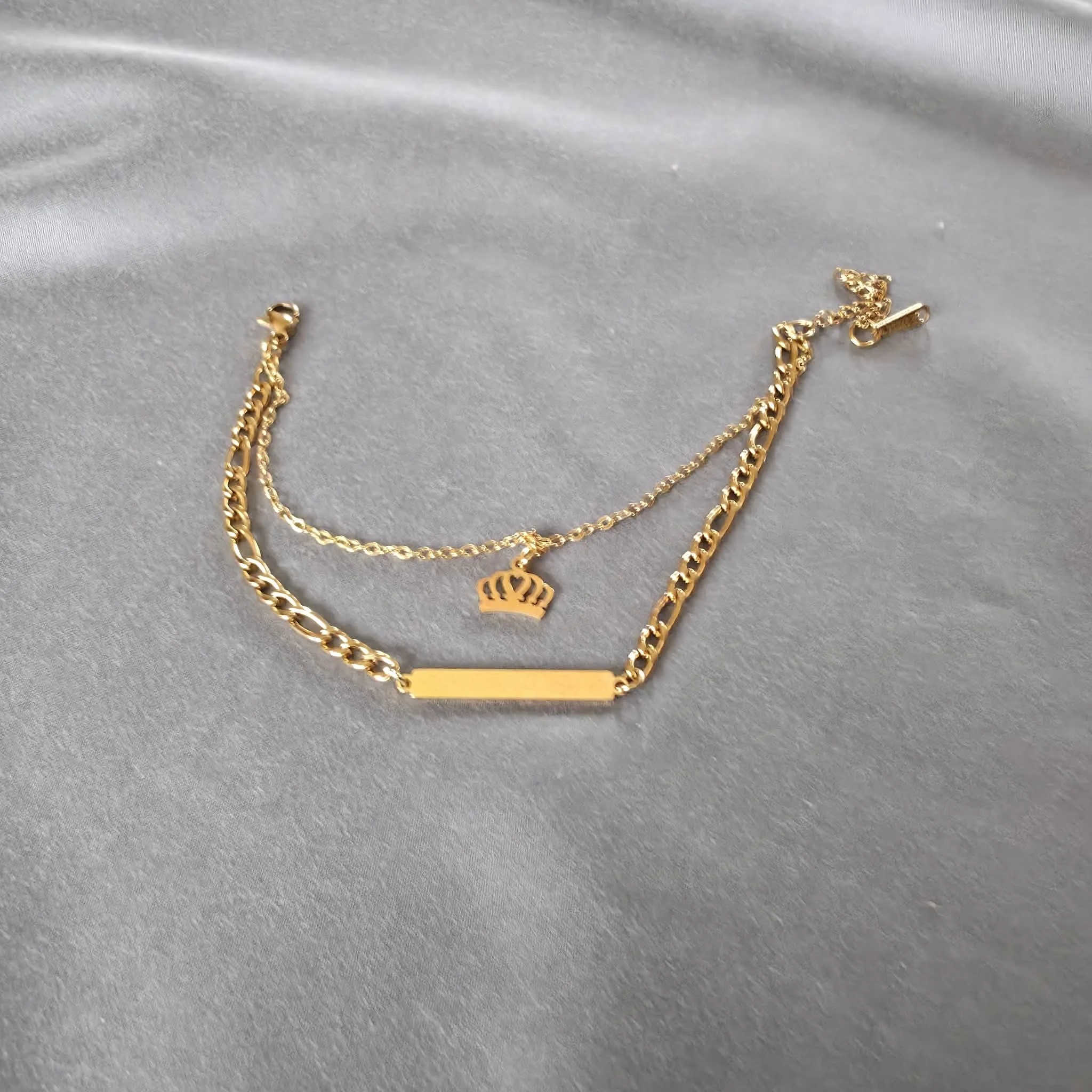 Crown Bar Bracelet