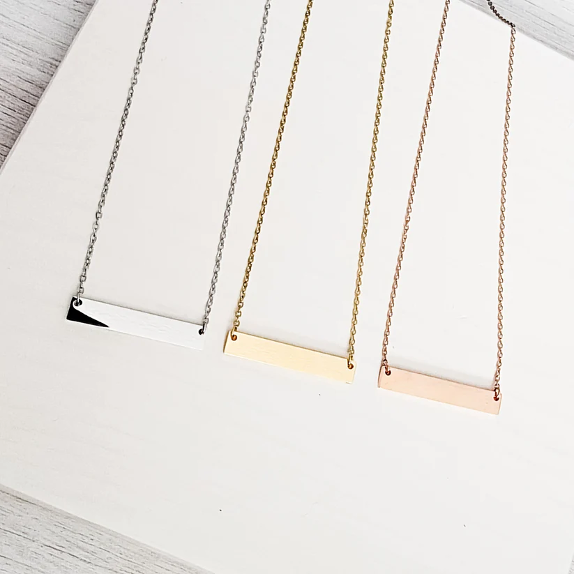 Lucent Wide Bar Necklace