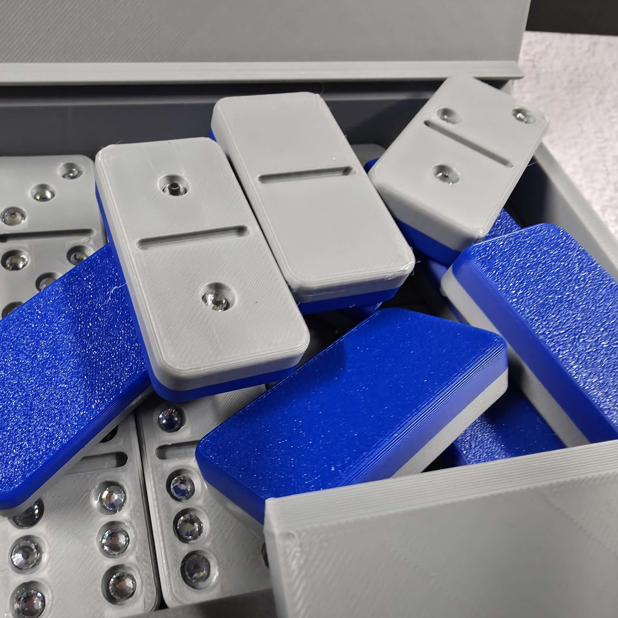 Custom Big 6 Blinged-Out Domino Set - Professional Size!