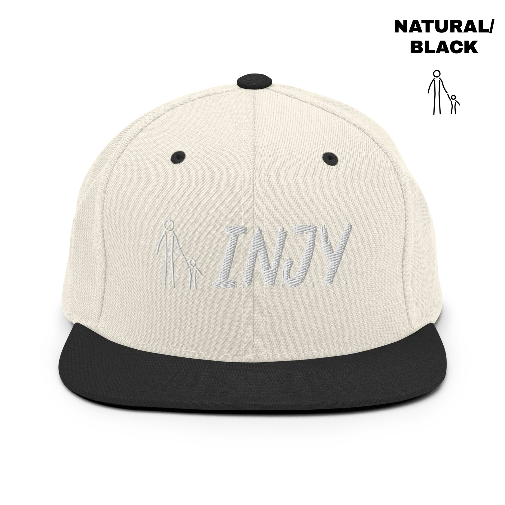 INJY Snapback - Natural:Black.png