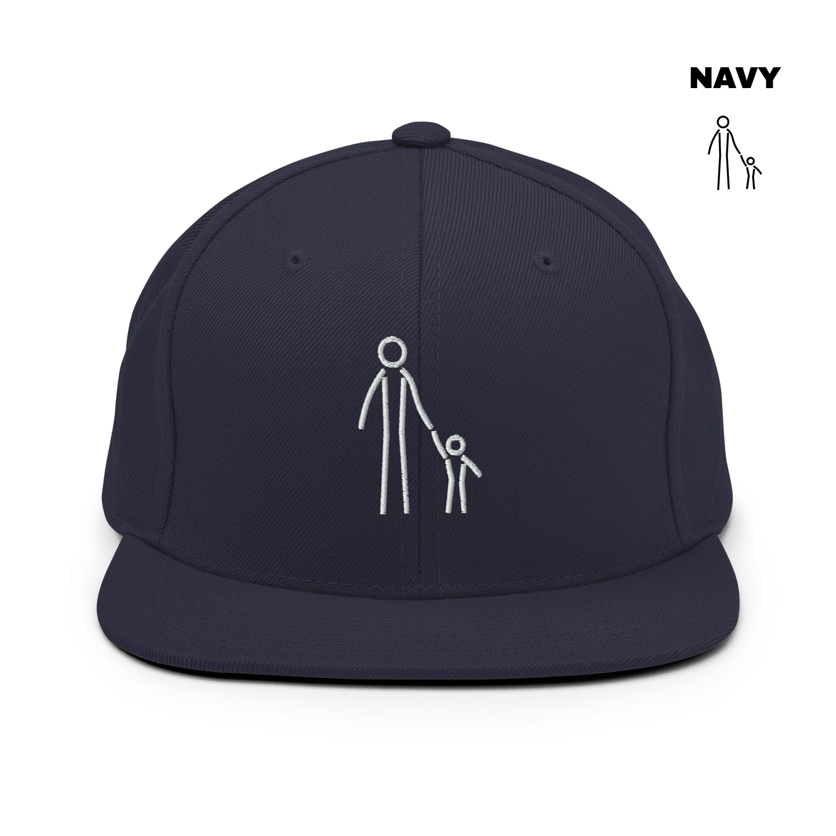 Father & Child Snapback - Navy.png