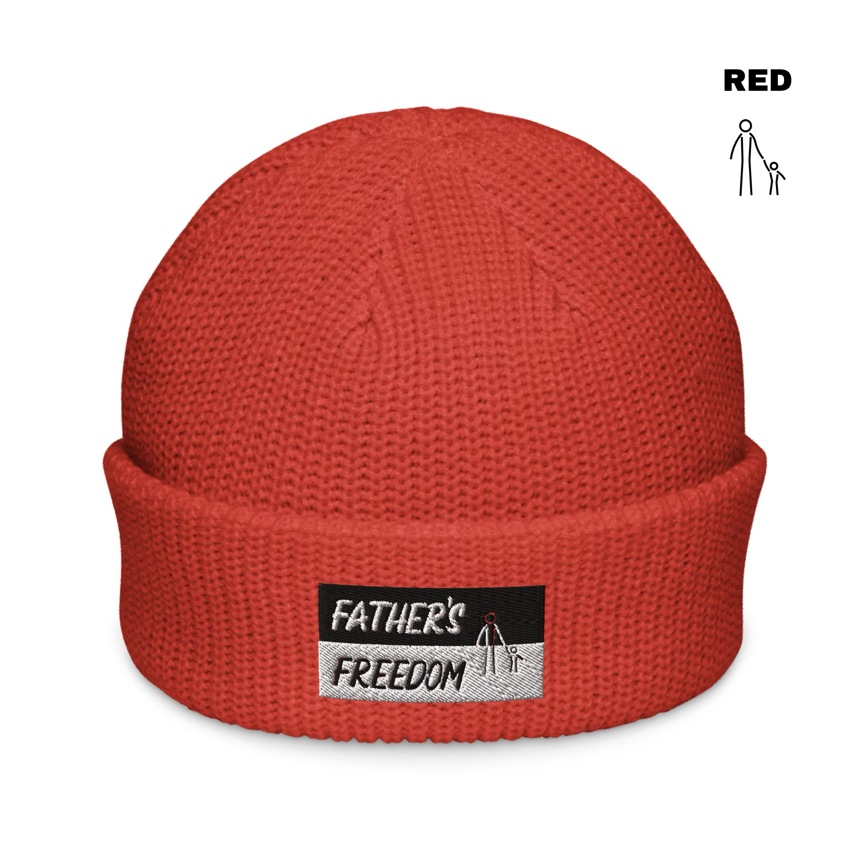 Father's Freedom Fisherman Beanie - Red.png
