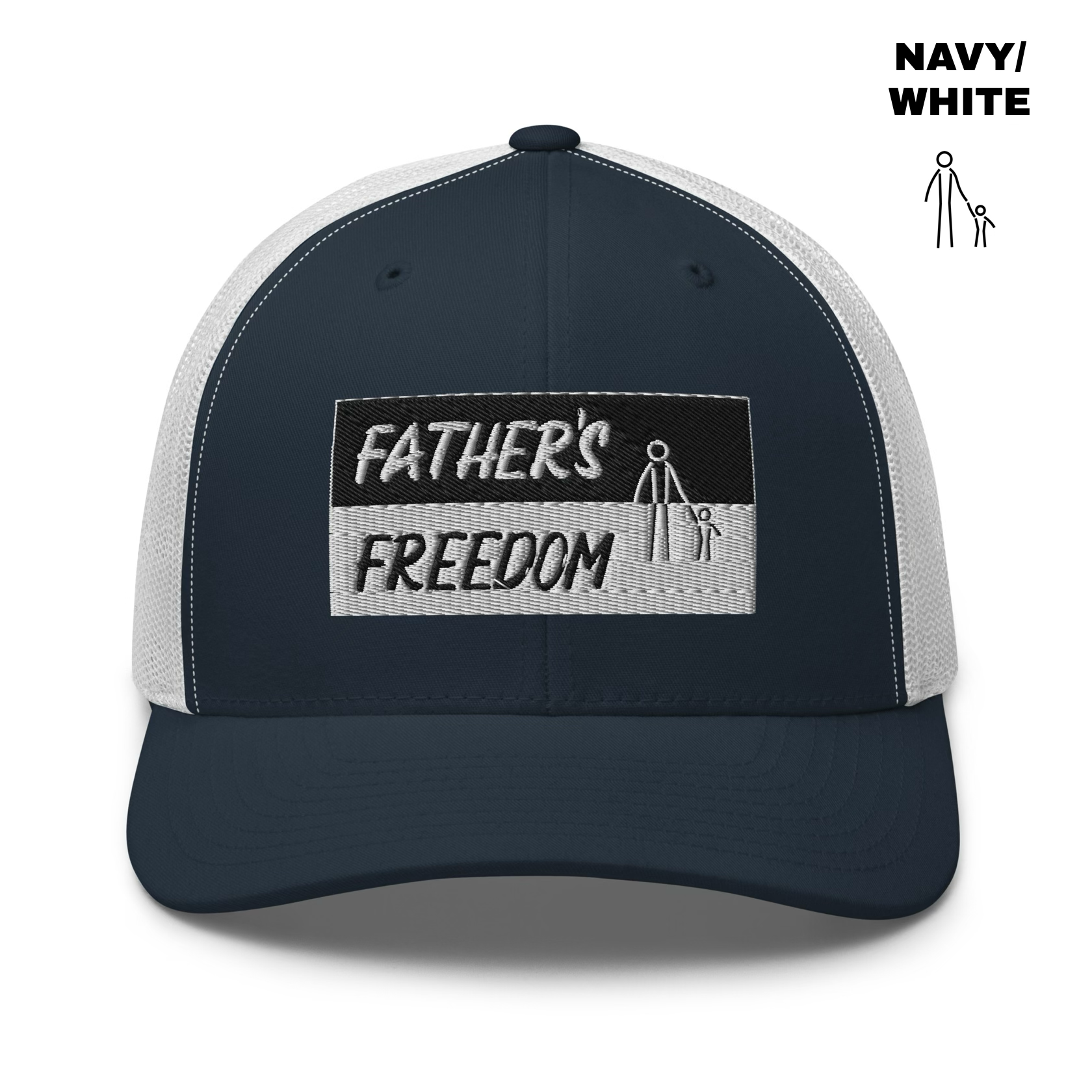 Father's Freedom Trucker - Navy:White.png