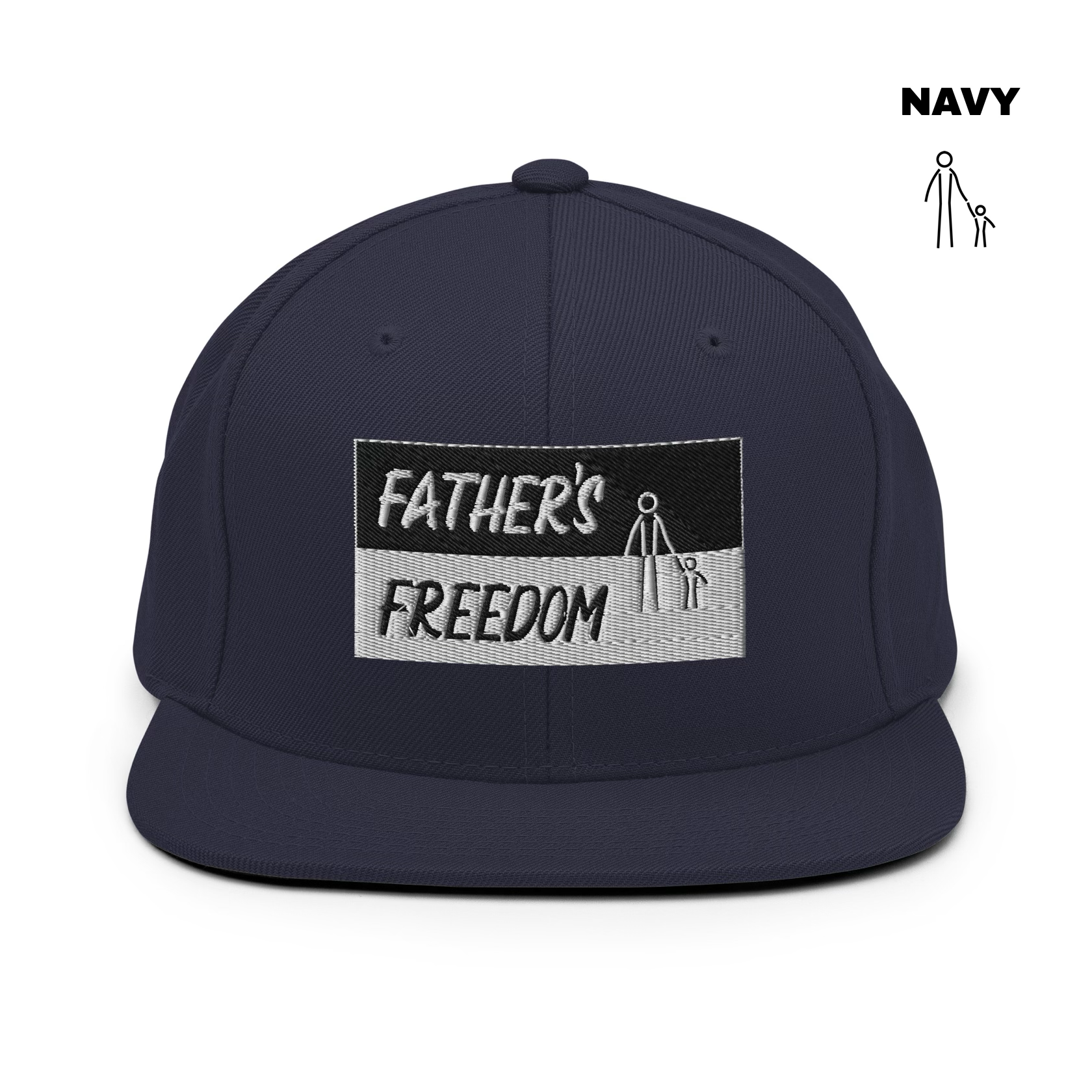 Father's Freedom Snapback - Navy.png