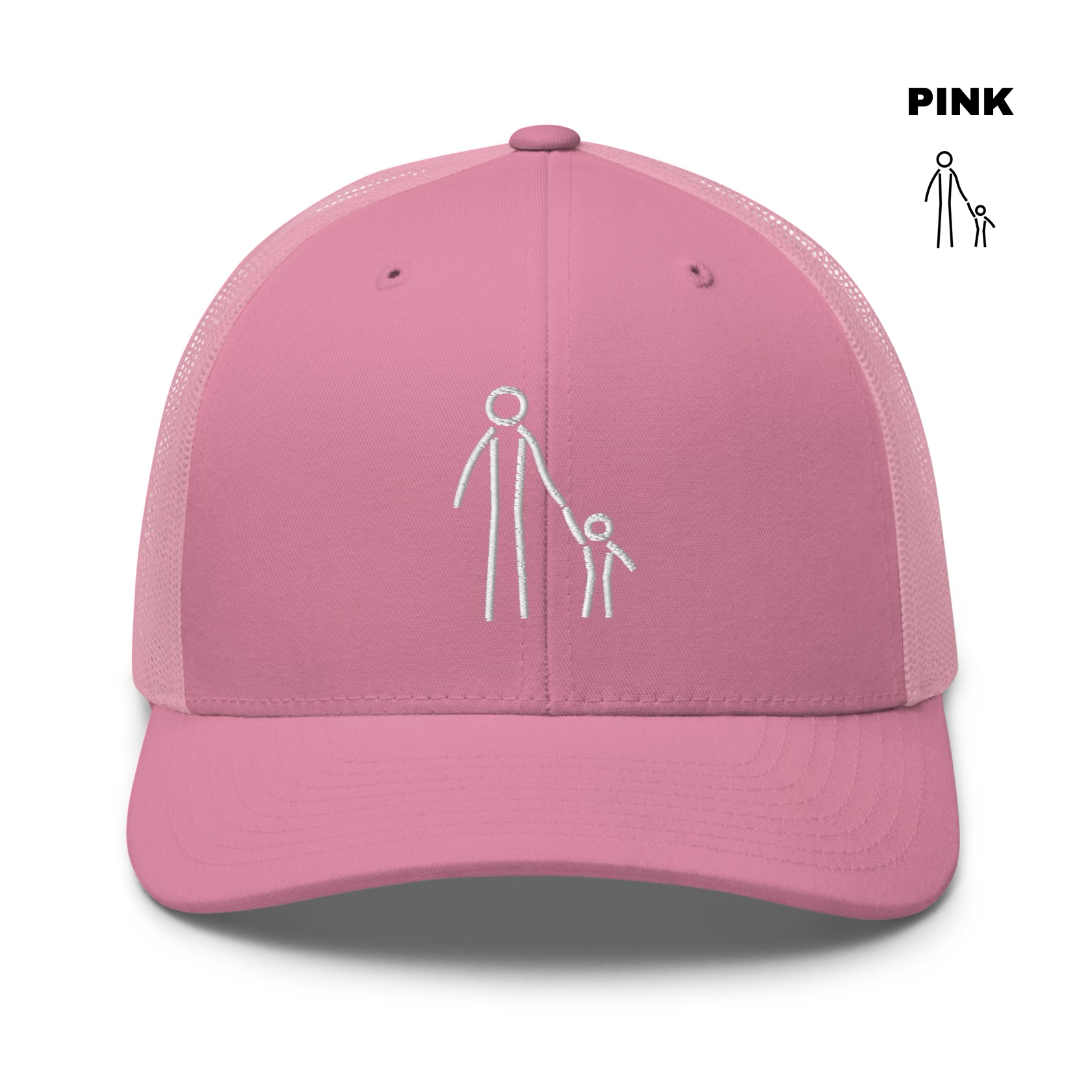 Father & Child Trucker - Pink.png