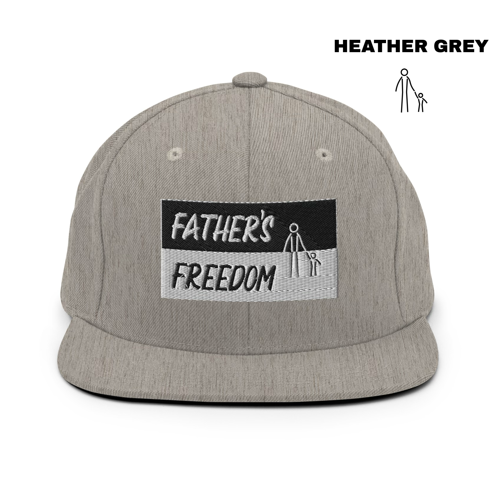 Father's Freedom Snapback - Heather Grey.png