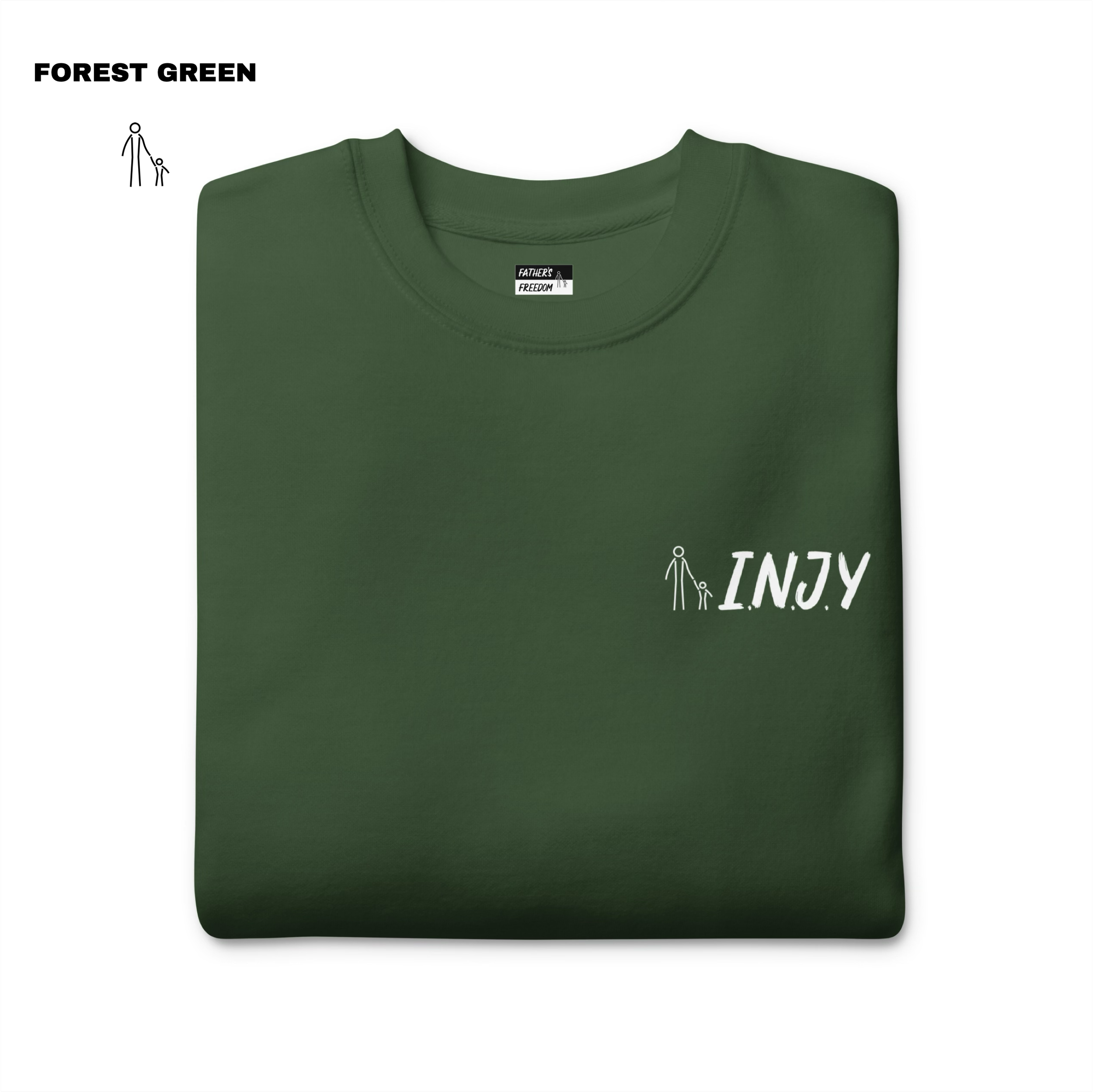 INJY Coded Sweatshirt - Forest Green.png