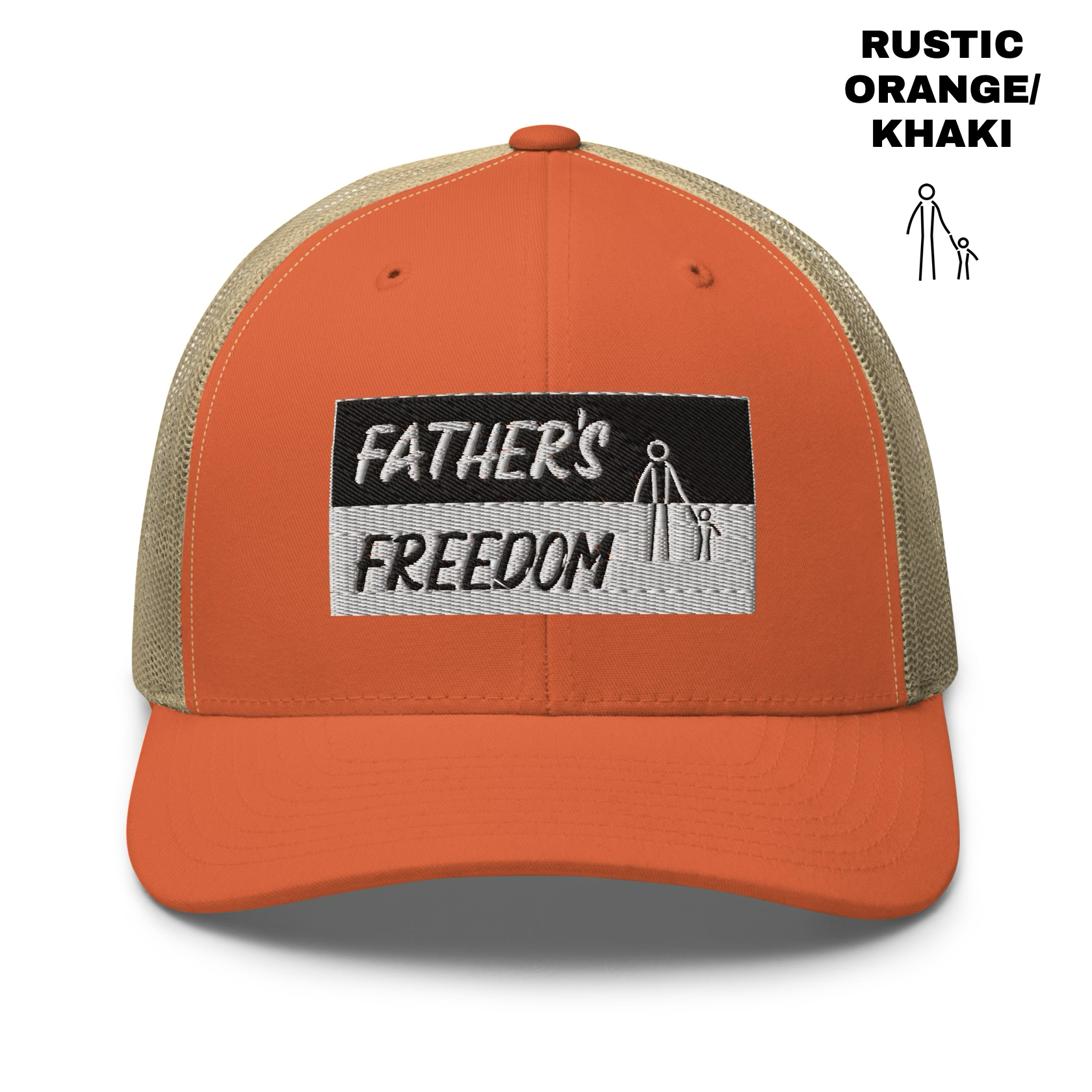 Father's Freedom Trucker - Rustic Orange:Khaki.png