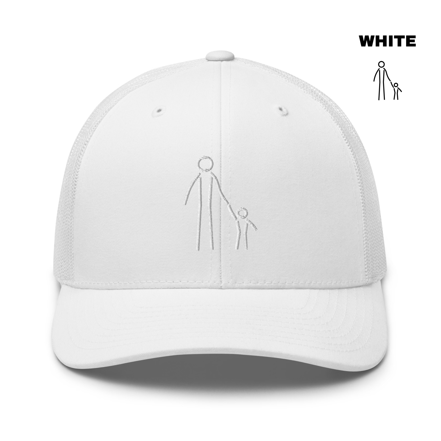 Father & Child Trucker - White.png