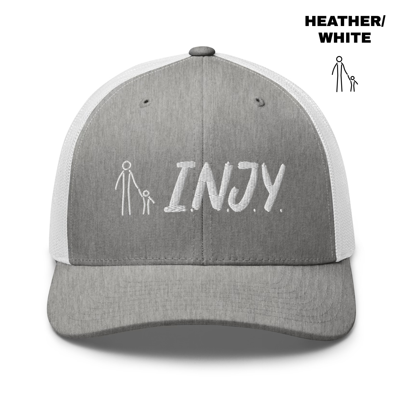 INJY Trucker - Heather:White.png