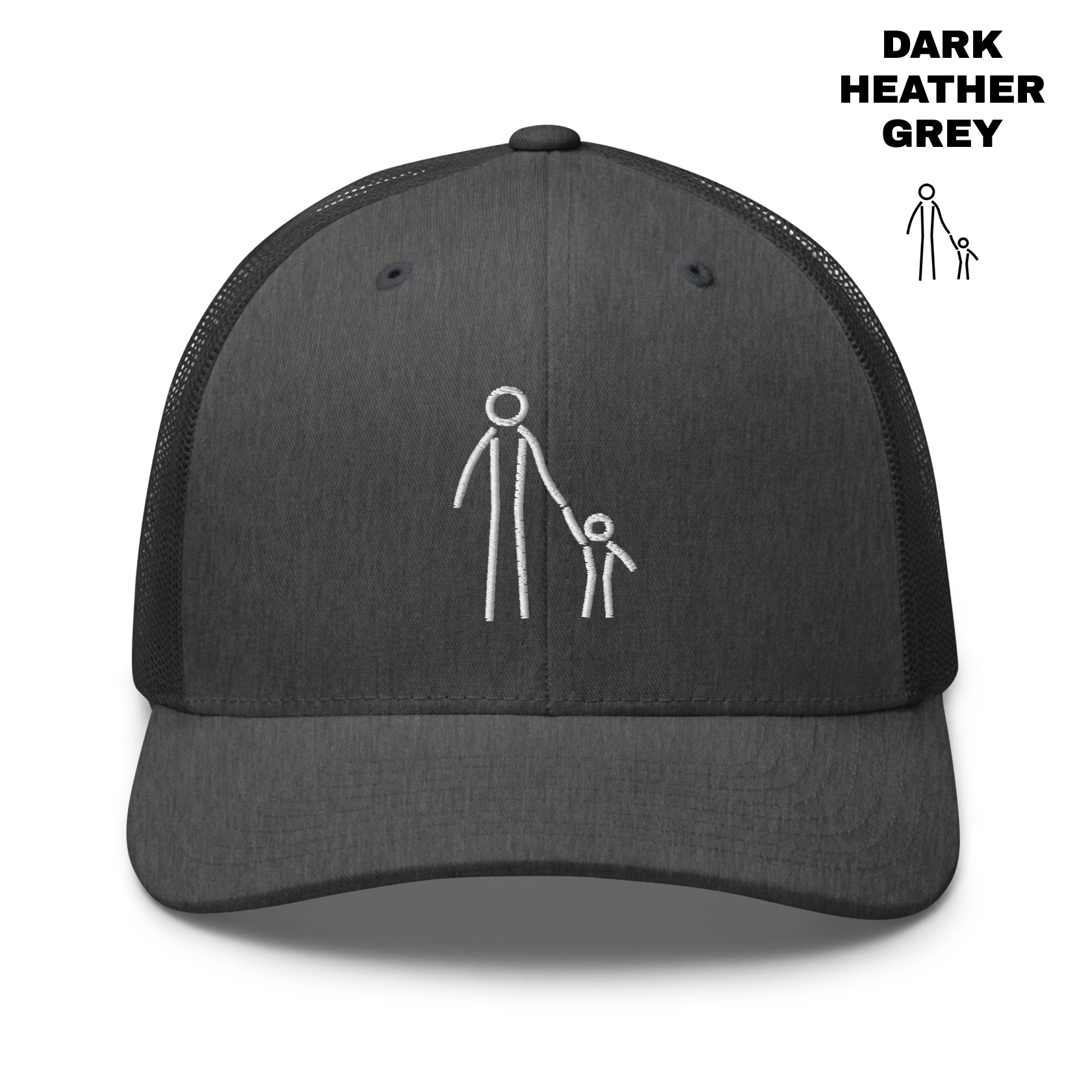 Father & Child Trucker - Dark Heather Grey.png