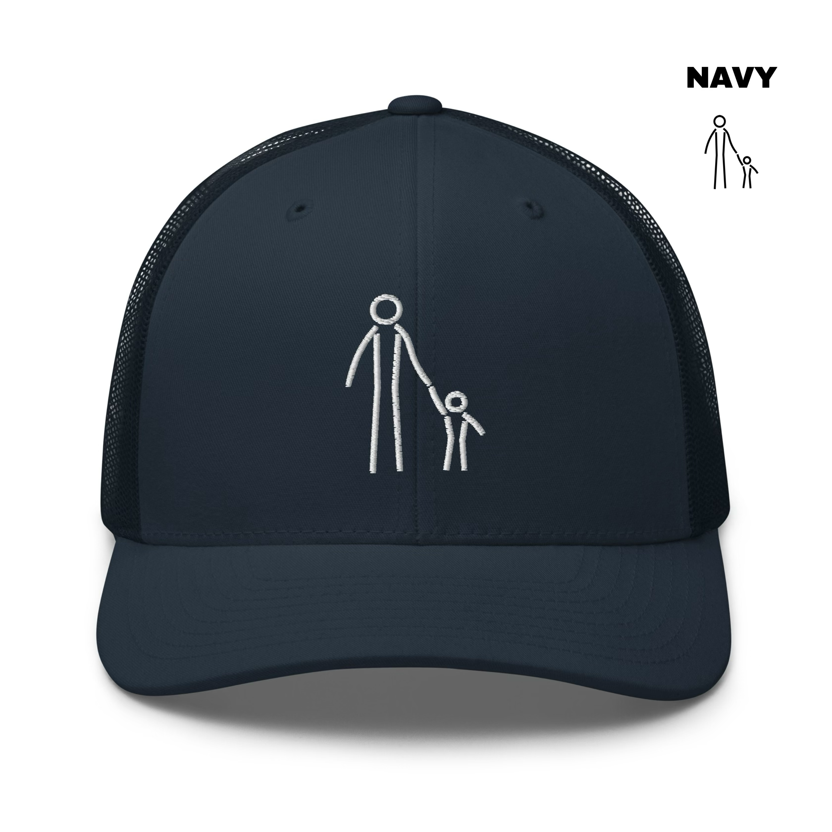 Father & Child Trucker - Navy.png