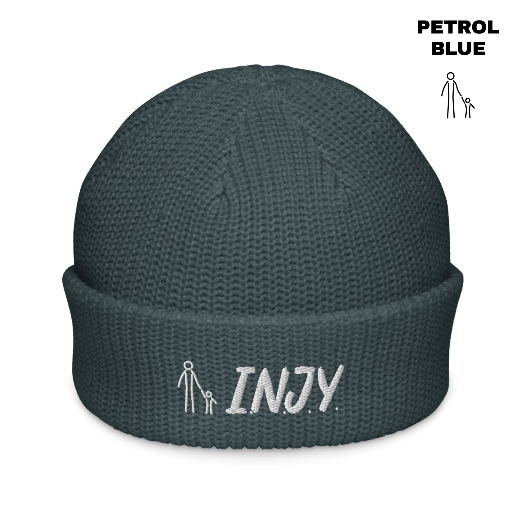 INJY Fisherman Beanie - Petrol Blue.png
