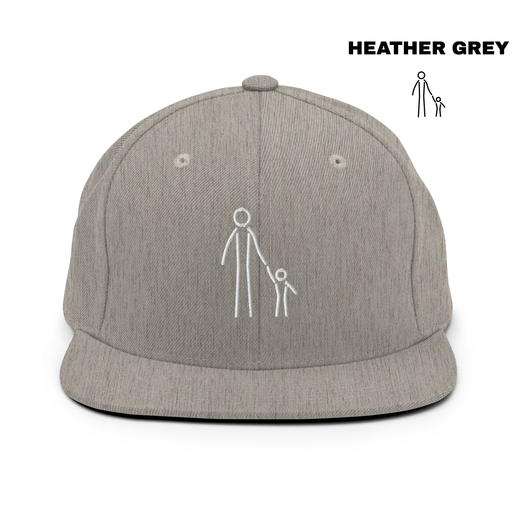 Father & Child Snapback - Heather Grey.png
