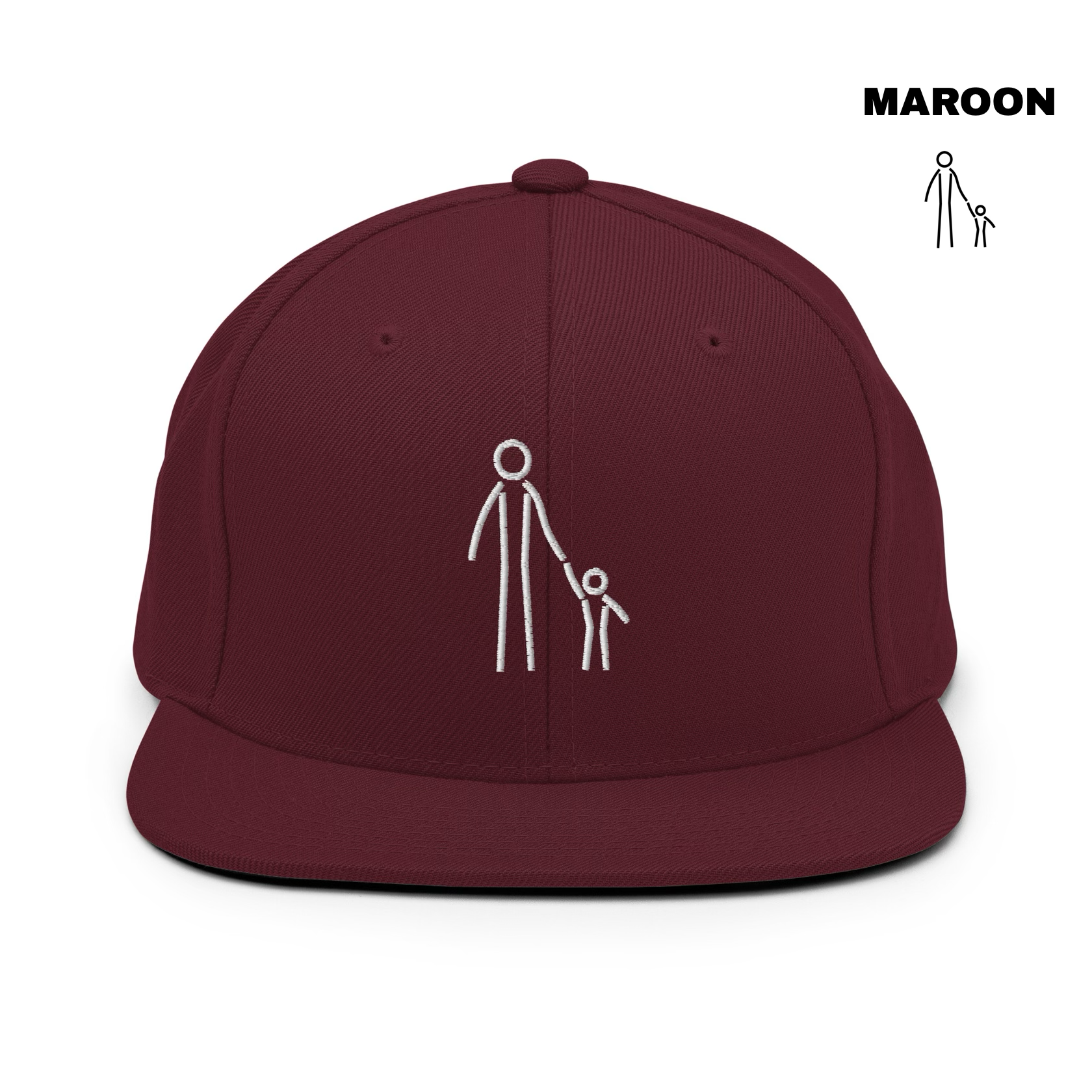 Father & Child Snapback - Maroon.png