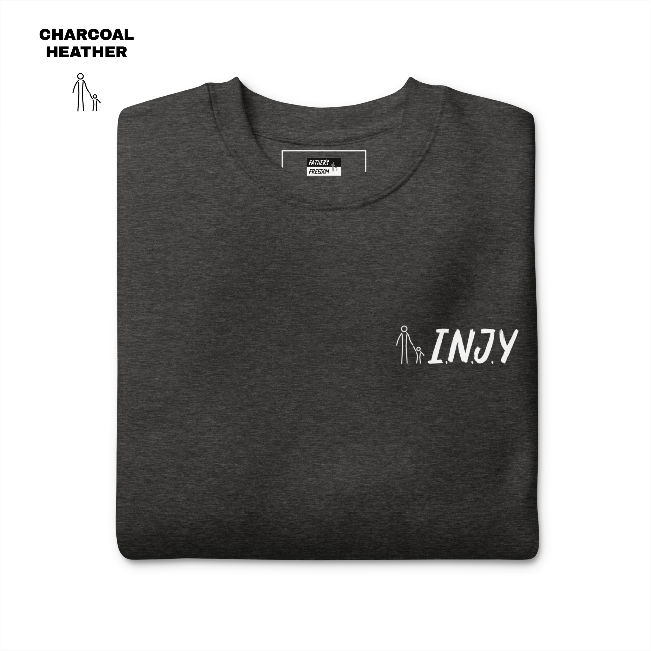 INJY Coded Sweatshirt - Charcoal Heather.png