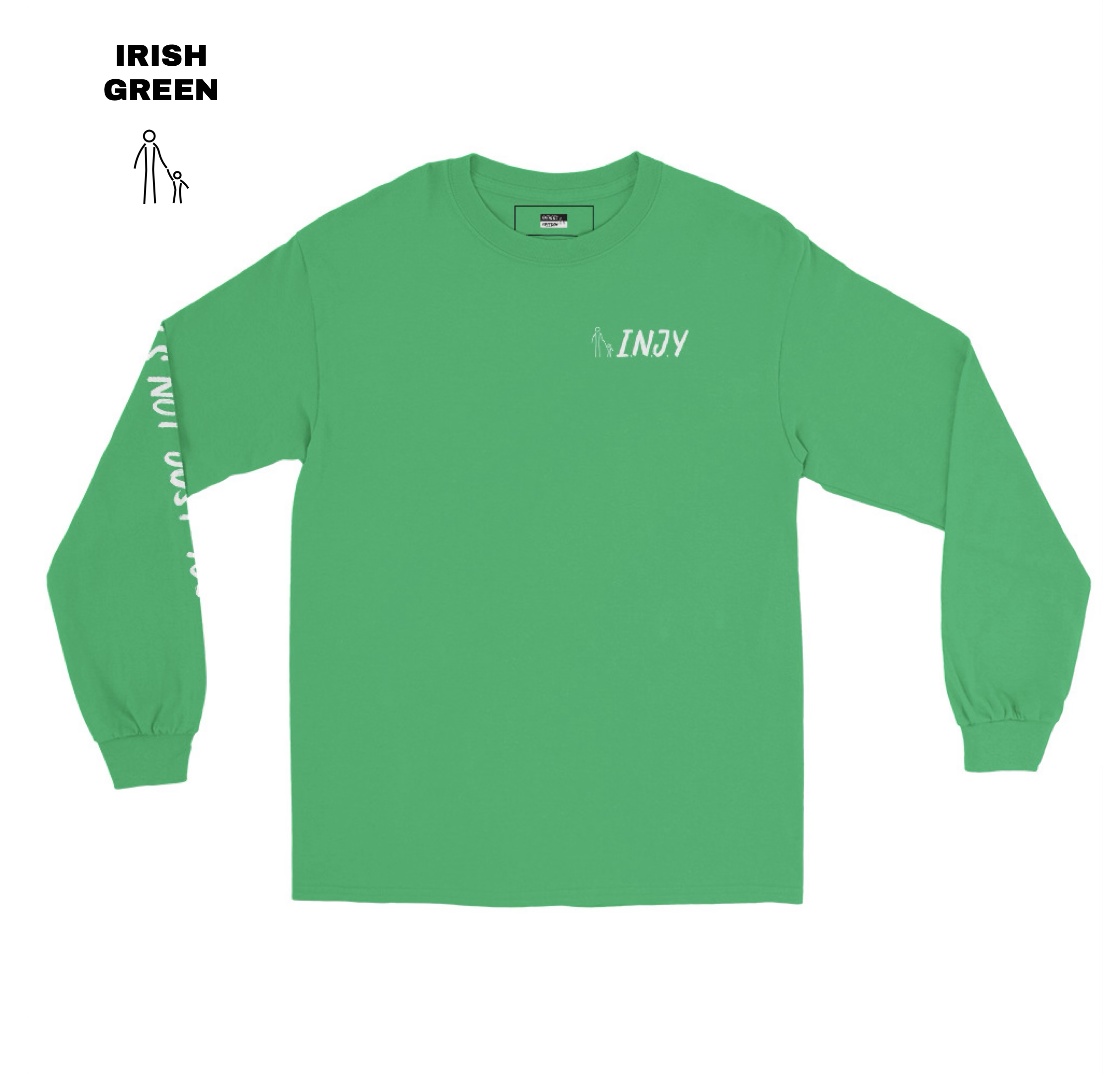 INJY Coded Long Sleeve - Irish Green.png
