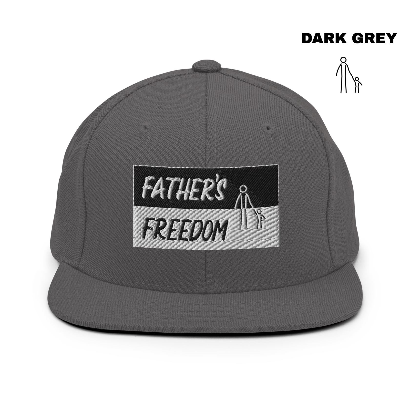 Father's Freedom Snapback - Dark Grey.png