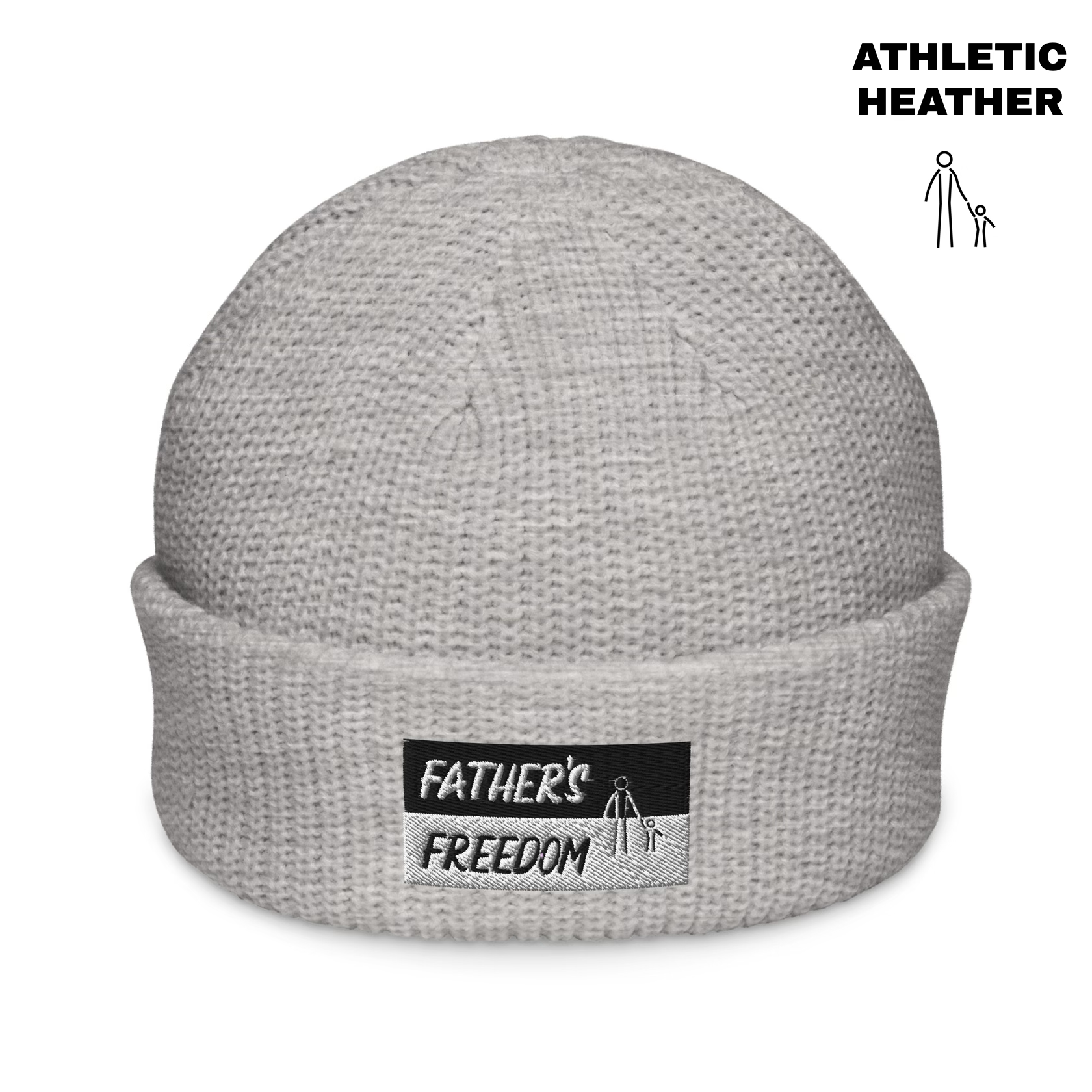 Father's Freedom Fisherman Beanie - Athletic Heather.png