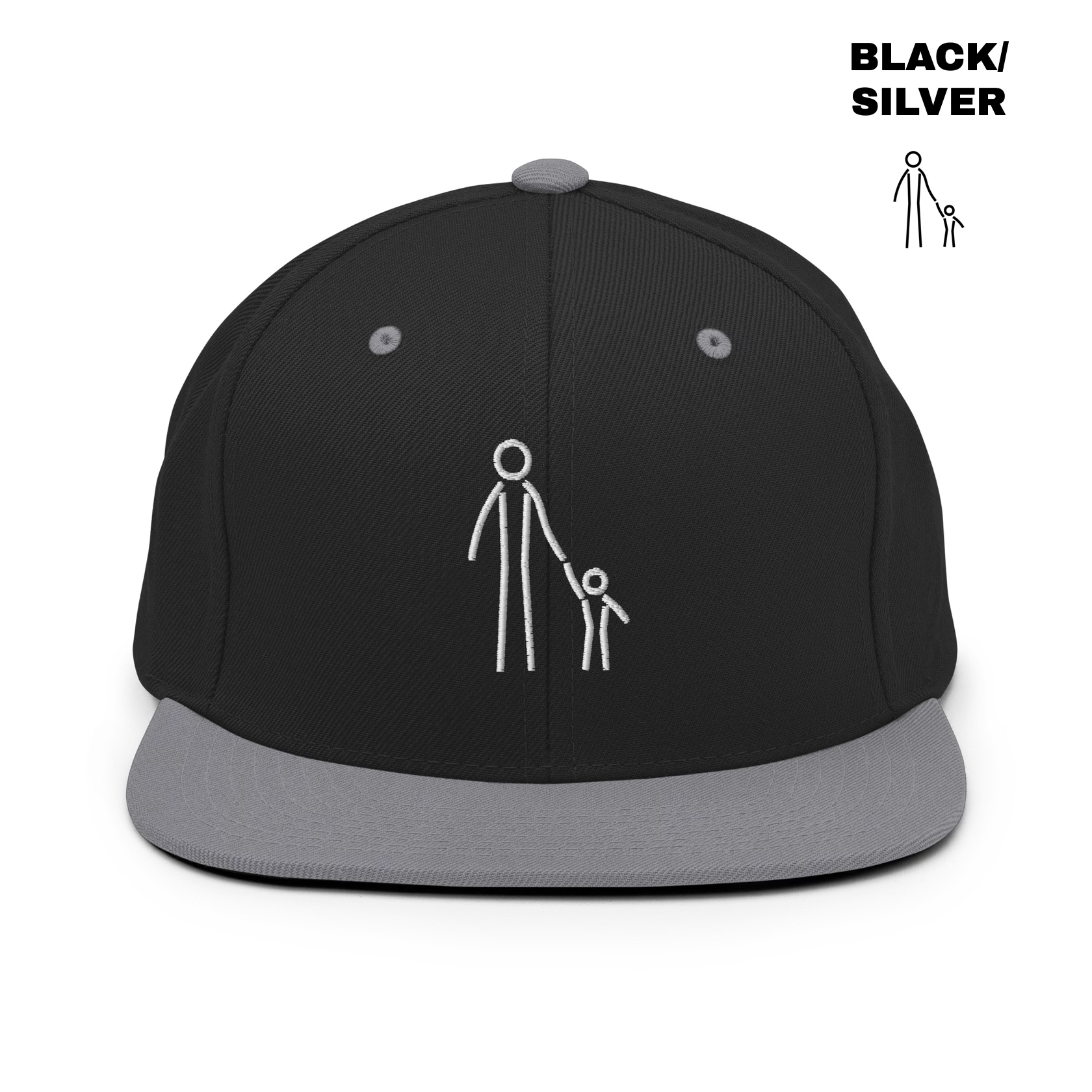 Father & Child Snapback - Black:Silver.png
