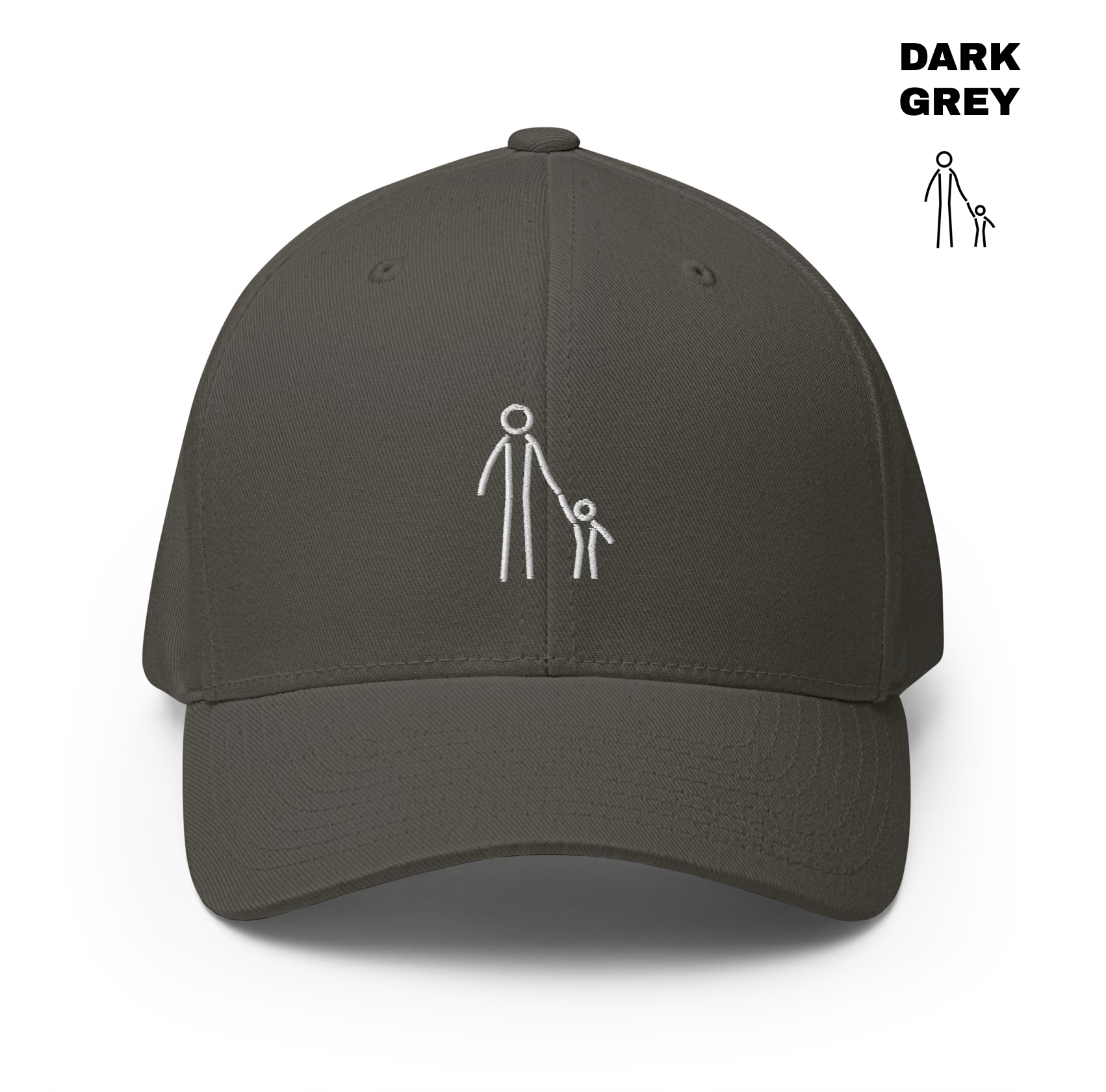 Father & Child Flexfit Cap - Dark Grey.png